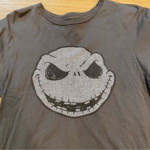 Disneyland junior small Jack Skellington face gray short sleeve tee 100% cotton